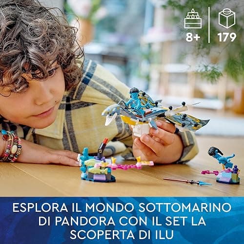 LEGO Avatar La Scoperta di Ilu, Set dal Film La Via dell’Acqua da Collezione, Creatura Giocattolo Subacquea Simile ad Animale, Giochi per Bambini 75575 thumbnail 3