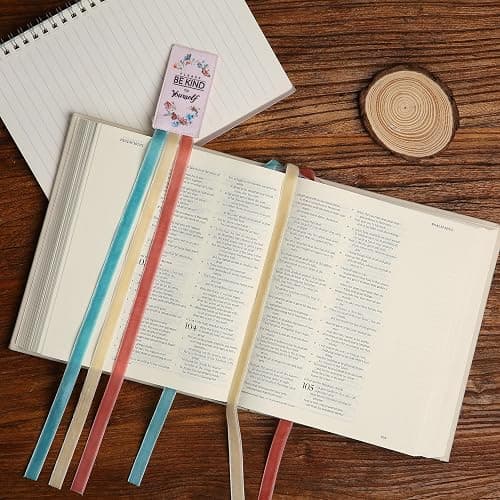 Mr. Pen- Bible Bookmark Ribbons, 3 Pack, Bible Ribbons Bookmarks, Ribbon Bookmark Ribbon Book Markers for Bibles, Christmas Gift thumbnail 6