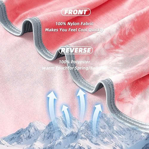 inhand Cooling Blanket Queen Size (90"x90"), Cooling Blankets for Hot Sleepers, Absorbs Heat to Keep Adults Cool for Summer Nights Sweats, Thin Cold Lightweight Blanket for Couch Bed, All Season Use thumbnail 5