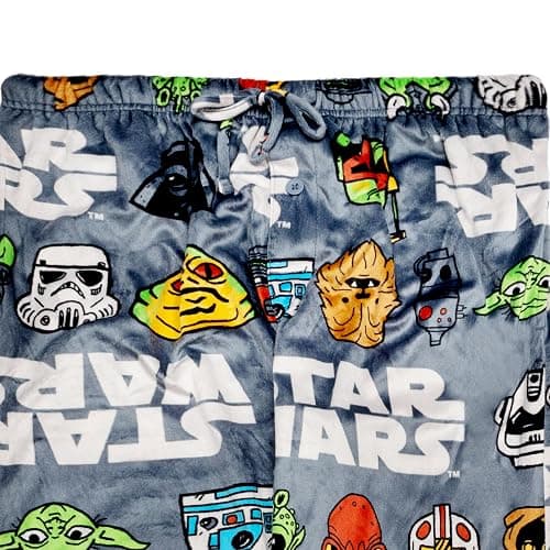STAR WARS mens Pajama Bottom, Lounge Pant With Drawstring, Ultra-soft & Comfortable thumbnail 7