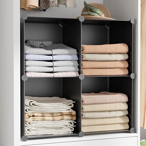 HOMIDEC 6-Cube Storage Organizer, Closet Organizer Storage Cabinet Shelf Bookcase Bookshelf,Storage Cubes Organizers Cabinet for Kids,Closet, Bedroom,Bathroom thumbnail 4