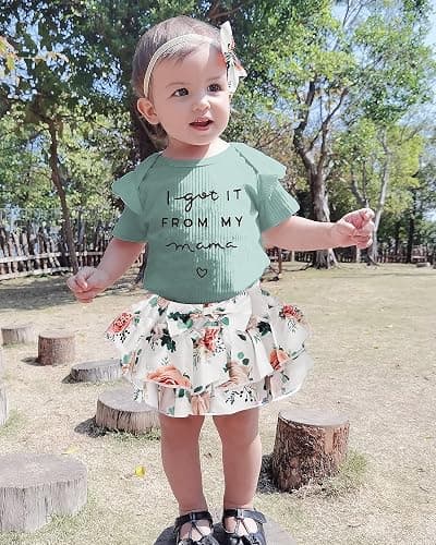 Mioglrie Newborn Infant Baby Girl Clothes Romper Shorts Set Floral Summer Outfits Cute Baby Clothes Girl thumbnail 2