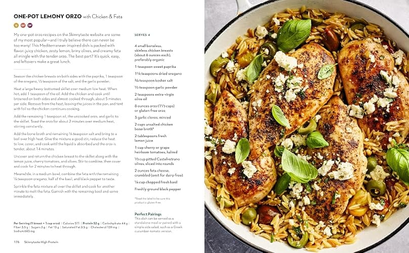 Skinnytaste High Protein: 100 Healthy, Simple Recipes to Fuel Your Day: A Cookbook thumbnail 5