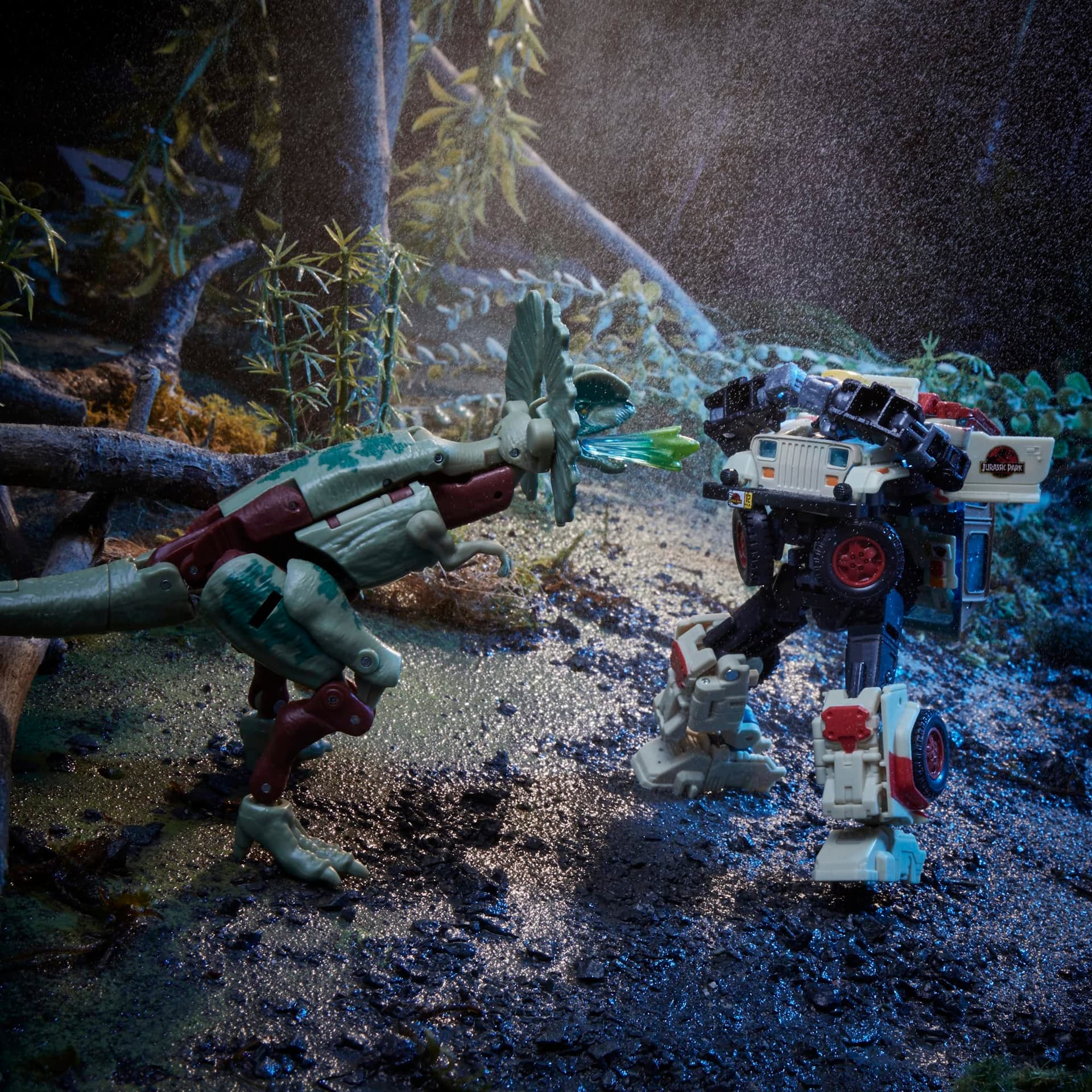 Transformers Collaborative Jurassic Park x Toys Dilophocon & Autobot JP12, Cifras de acción para niños y niñas de 8 años en adelante (Exclusivo de Amazon) thumbnail 7