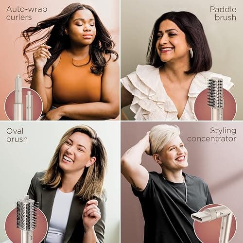 Shark HD430C FlexStyle Air Styling & Drying System, Powerful Hair Blow Dryer & Multi-Styler with Auto-Wrap Curlers, Paddle Brush, Oval Brush, Concentrator Attachment, Stone - Concentrator Attachment thumbnail 12