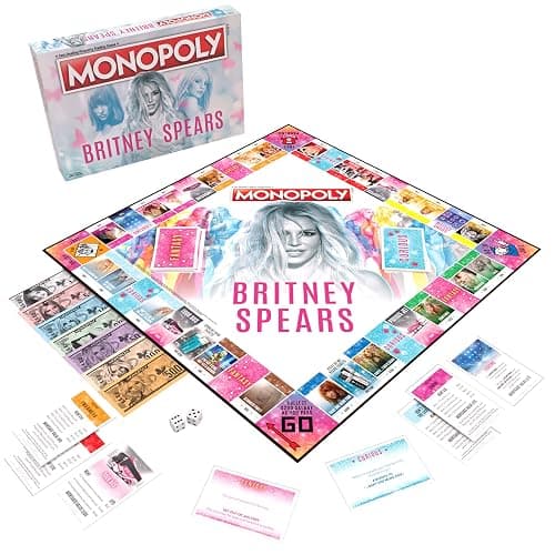 Monopoly: Britney Spears Board Game, Collector’s Edition Celebrating Music Pop Icon, Officially Licensed Britney Spears Merchandise thumbnail 3