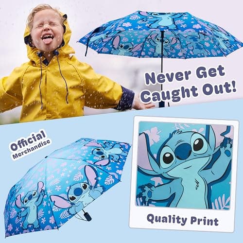 Disney Automatic Umbrella for Kids Teens Adults, Folding Telescopic Umbrella Lightweight Travel School Work, Gifts for Kids thumbnail 5