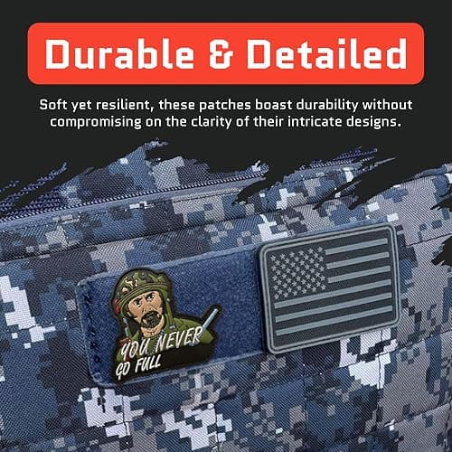 Jestik PVC Patch, Funny Patches, Humorous Tactical Morale Patch with Hook and Loop Fastener, Cute Patches for Backpacks, Military Uniforms, Jeans, Jackets, Vests, Hats & More - Never Go Full thumbnail 7