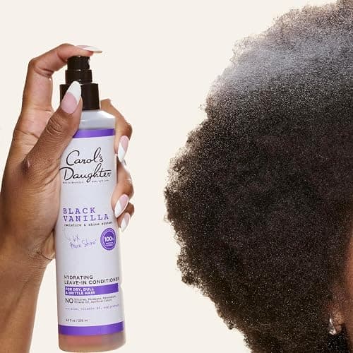 Carol's Daughter Black Vanilla Leave In Conditioner for Curly, Wavy or Natural Hair, Moisturizing Hair Care for Dry, Dull or Brittle Split Ends, 8 Fl Oz thumbnail 3