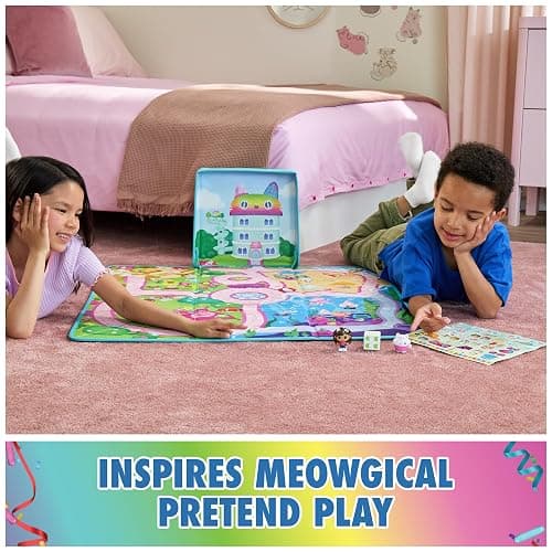 DreamWorks GABBY'S Dollhouse, Gabby Cat Playmat, with 2 Figures, Dollhouse Accessories & Board Game with Dice, Kids Toys for Girls & Boys Ages 3 and Up thumbnail 7