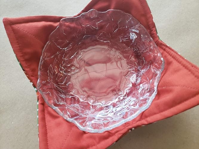 Football Microwave Bowl Cozy Stadium Field Reversible Microwave Potholder Football Bowl Holder Sports Kitchen Linens PE Teacher Coach Tailgate Handmade Gifts Under 10 thumbnail 8