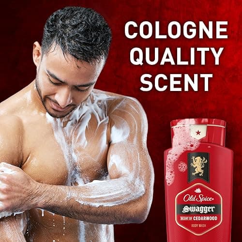 Old Spice Refreshing Body Wash for Men, 3X Defense, 24/7 Shower Fresh with Long Lasting Scent, Red Collection, Swagger with Cedarwood Scent, 24 oz (Pack of 2) thumbnail 4