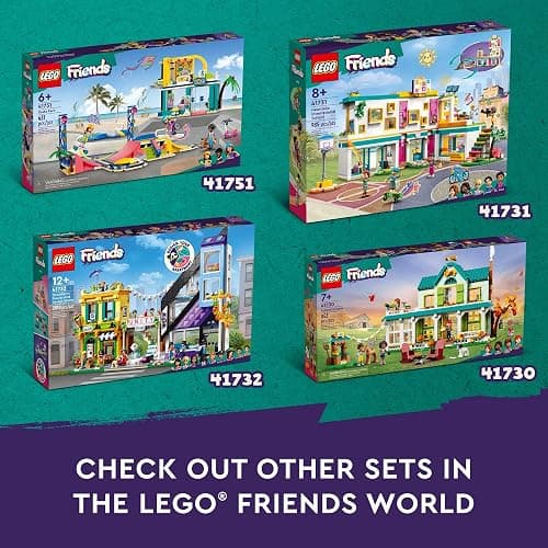 LEGO Friends Downtown Flower and Design Stores 41732 Building Set - Buildable Toy with Apartment, Shops, House, and Classic Characters, Model to Customize, Decorate, and Display for Ages 12+ thumbnail 5