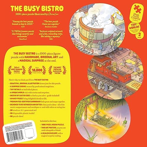 Magic Puzzles 3-Pack • Series Two • The Busy Bistro, The Crystal Caves, & The Forest Feast • 1000 Piece Jigsaw Puzzles from The Magic Puzzle Company thumbnail 8