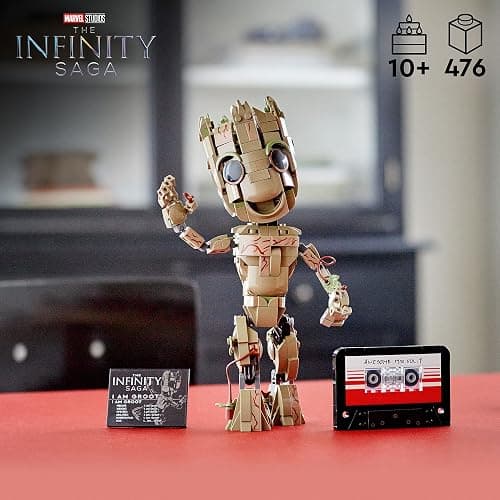 Lego Marvel I am Groot 76217 Building Toy Set - Action Figure from The Guardians of The Galaxy Movies, Baby Groot Model for Play and Display, Great for Kids, Boys, Girls, and Avengers Fans Ages 10+ thumbnail 2