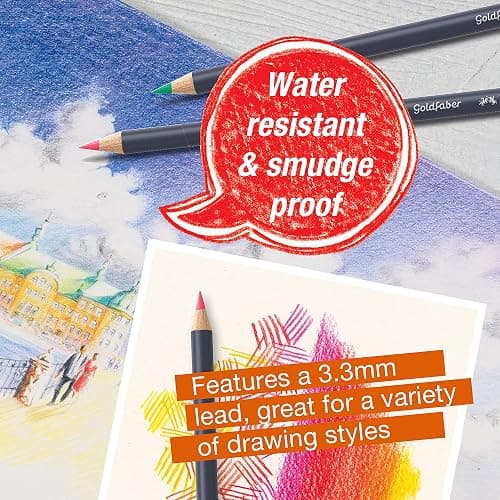 Faber-Castell Creative Studio Goldfaber Color Pencils - Tin of 48 thumbnail 7