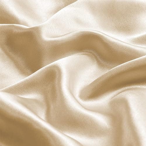 BEDELITE Zipper Satin Pillowcases, King Size 20"x36", Champagne, Set of 2 | Similar to Silk Pillow Cases, Soft and Smooth Satin Pillow Case for Hair and Skin, Reduces Friction, Gift for Women and Men thumbnail 3