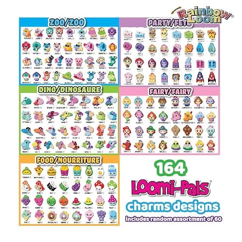Rainbow Loom® Loomi-Pals™ Mini Combo Set, Features 60 Cute Assorted Loomi-Pals Charms, 1 Happy Loom, 2100 Colorful Bands All in a Carrying Case for Boys and Girls 7+ thumbnail 7