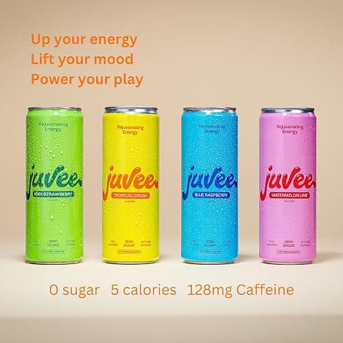 Juvee Rejuvenating Energy Drink – 12 oz Cans (12-Pack) – Sugar Free, 128mg Natural Caffeine per Can, Zero Sugar, Low Calorie, Clean Energy & Focus Support for All-Day Performance (Variety Pack) thumbnail 2