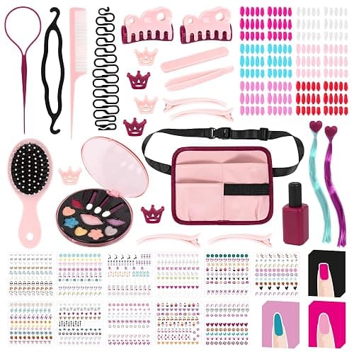 Bayer Design Charlene Magic Nails Styling Head Doll with Hair & Nail Art, 10.5 in Tall Bust, Movable Hands, Beauty Salon Toy for Kids Ages 3+ thumbnail 3