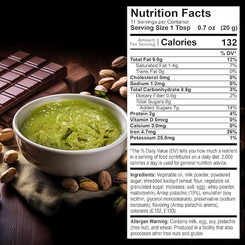 Eastanbul Dubai Chocolate Bar Mixture, 8oz, Dubai Chocolate Bar Pistachio Filling, Crispy Premium Kataifi and Pistachio Cream, Single Ingredient to Make Viral Candy thumbnail 2