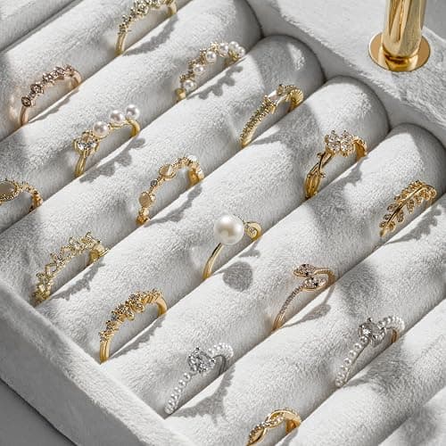 bussdis 3 Tier Bracelet Holder Display - Detachable T Bar White Velvet Bracelet Holder, Jewelry Holder Organizer for Bracelet, Necklace, Earrings, Rings thumbnail 4