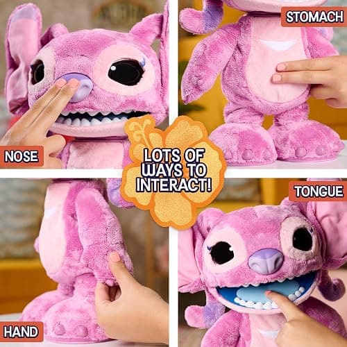 Disney Stitch Ultimate Angel Interactive 17" Plush Toy, 100+ Sounds & Reactions, Moves Like a Real-Life Angel, Amazon Exclusive, Toy for Fans, Girls, Boys, Kids 3 and Up by Just Play thumbnail 4