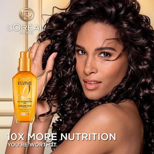 L'Oréal Paris Elvive Extraordinary Oil Miracle Hair Serum, Intense Nourishment, Up to 6x more Shine, up to 230° heat protection, suitable for all hair types, 100ml thumbnail 2