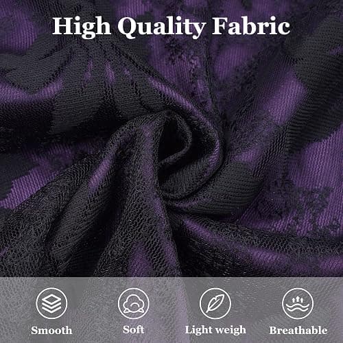 Women’s Vintage Steampunk Dress Spaghetti Strap Bandage Dresses Floral Lace High Low Dress Lolita Halloween Costumes thumbnail 5