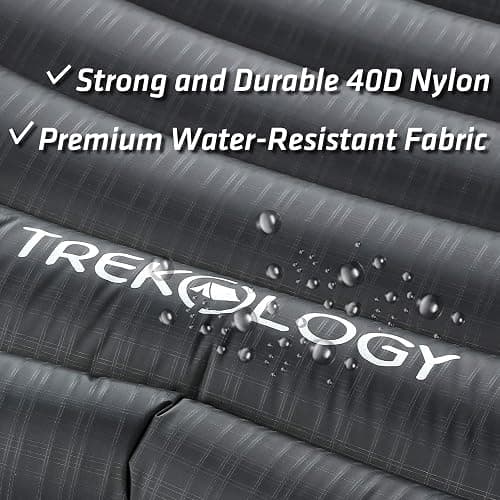 TREKOLOGY UL80 Ultralight Sleeping Pad – Inflatable Camping Sleeping Pad - 40D Nylon Compact Hiking Mat – Lightweight Air Mattress for Backpacking & Tent Camping thumbnail 8