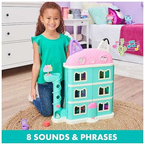 Gabby’s Dollhouse, Purrfect Dollhouse with 15 Pieces including Toy Figures, Furniture, Accessories and Sounds, Kids Toys for Ages 3 and up thumbnail 9