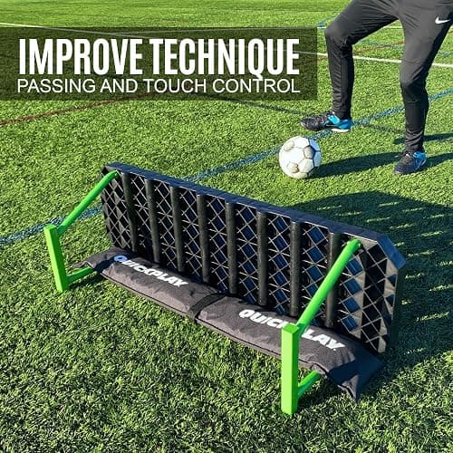 QUICKPLAY Replay Station Soccer Rebound Board - Portable Dual Surface Rebounder with Adjustable Angle - Soccer Training Equipment for Control, Passing Practice thumbnail 9