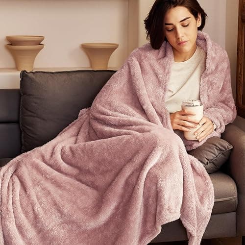 Exclusivo Mezcla Plush Fuzzy Fleece Throw Blanket Extra Large, Super Soft thumbnail 4