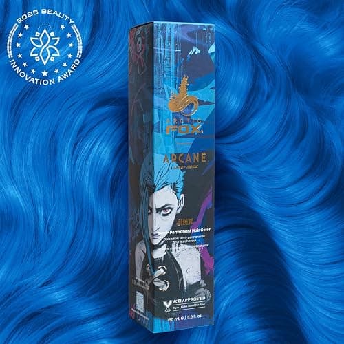 Arctic Fox x Arcane League of Legends Semi Permanent Hair Dye, Vegan & Cruelty Free, Vibrant Blue Color, Conditioning Formula, Ammonia Free, For All Hair Types, Jinx, 5.6 oz thumbnail 2