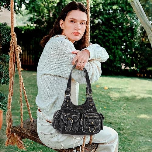 Angel Kiss Hobo Bags for Women Shoulder Bag Shoulder Purses and Handbags Vegan Leather Hobo Handbags Crossbody Bags thumbnail 2