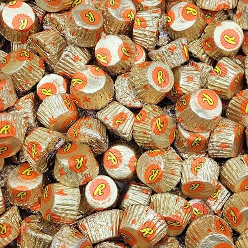ReesesPeanut Butter Miniature Cups - 90 Individually Wrapped Milk Chocolate Candy Reese Miniature Peanut Butter Cups Bulk - 2 Pounds Bulk Chocolate Pack thumbnail 2