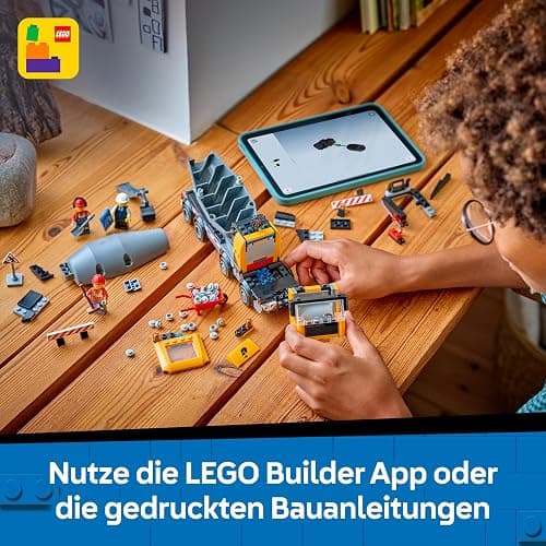 LEGO City Betonmischer - Lehrreiches Baufahrzeug Spielzeug mit 3 Minifiguren, drehbarer Trommel & Ausgießfunktion - Geburtstagsgeschenk für Jungen ab 7 Jahren - 60478 thumbnail 8