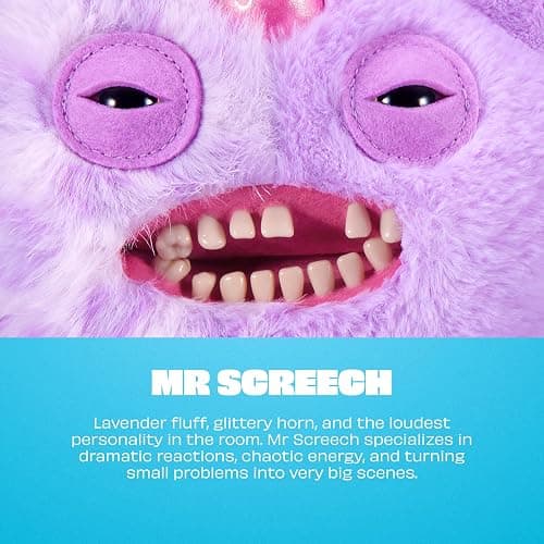 Fuggler Fugglercorns 9 Inch Plush Collectible Toy (Mr Screech) by ZURU | Funny Ugly Monster with signature teeth, soft & huggable collectible plush, for fans & collectors, gift for tweens & teens thumbnail 4