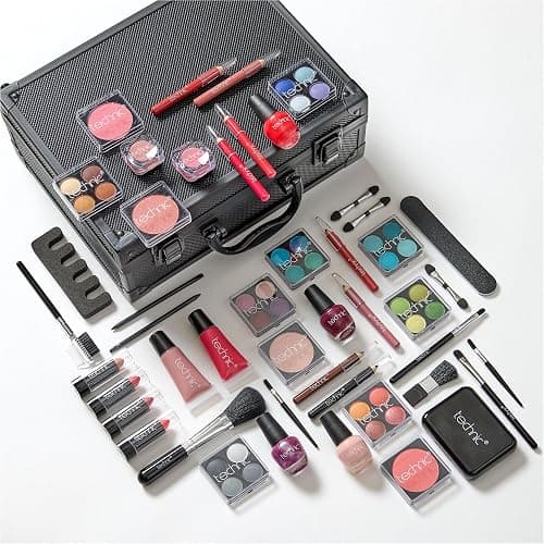 Technic Super Beauty Case – All-in-One Portable Makeup & Nail Kit with 48 Pieces for Beginners & Aspiring MUAs - Image 1