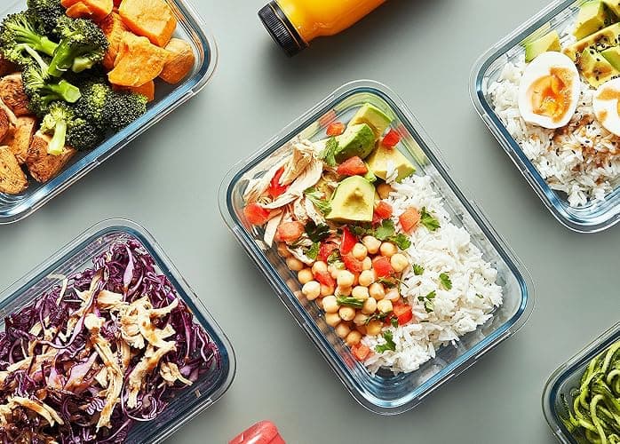 [10-Pack] Glass Meal Prep Containers with Lids, MCIRCO Food Storage Containers with Snap Locking Lids, Airtight Lunch Containers, Microwave, Oven, Freezer and Dishwasher thumbnail 6