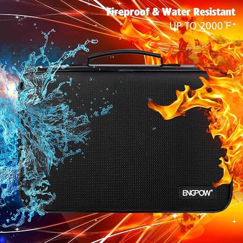 ENGPOW Battery Organizer, Fireproof Battery Organizer Storage Case with Tester (BT168),Water-Resistant Explosionproof Battery Holder Box with Cover and Zipper, Holds 220+ AA AAA C D 9V Batteries thumbnail 3