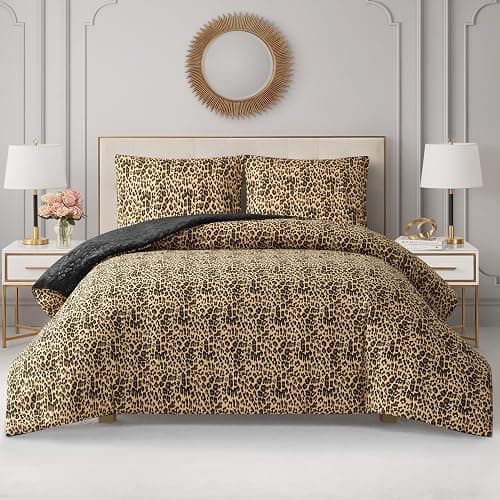 Juicy Couture reversible leopard comforter set for queen/full thumbnail 4