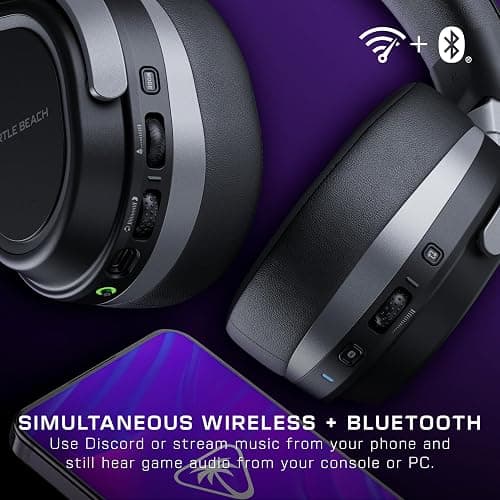 Turtle Beach Stealth 700 Gen 3 Wireless Multiplatform Amplified Gaming Headset for Xbox Series X|S, Xbox One, PC, PS5, Mobile – 60mm Drivers, AI Noise-Cancelling Mic, Bluetooth, 80-Hr Battery – Black thumbnail 3