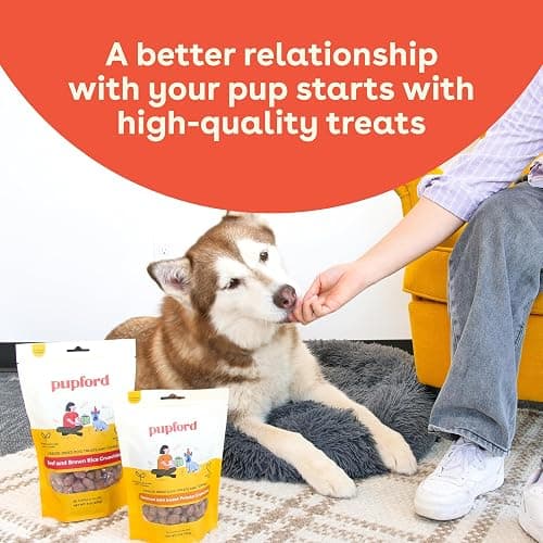 Pupford Crunchies, All-Natural, Healthy, Freeze Dried Treat for Dogs & Puppies (Chicken & Sweet Potato, 5 oz) thumbnail 4