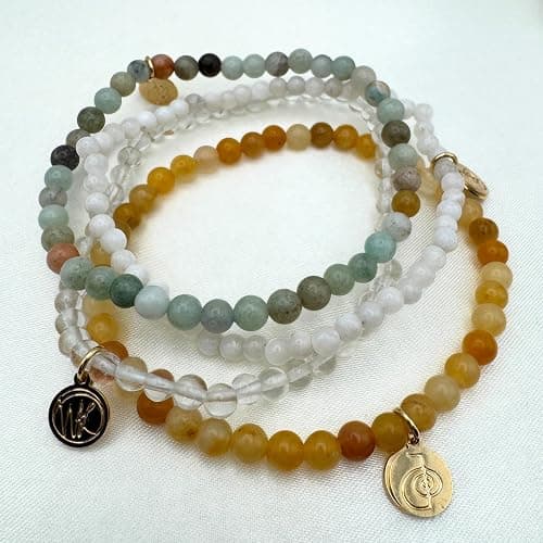 Wendy Kleiner Crystal Bracelet and Crystal Bracelet Stack – Healing Stone Beads – Small Size Beads - Spiritual Energy Jewelry – Elastic, Unisex, Gift-Ready thumbnail 6