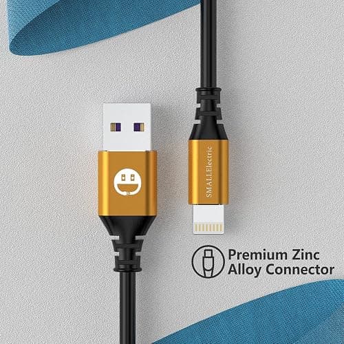 SMALLElectric 3 Pack MFi iPhone Charger 10ft Extra Long Lightning Cable | MFi Certified 10ft Extra Long Lightning Cable, Reinforced Cord for iPhone 14-6/SE, iPad, AirPods, Bed/Sofa thumbnail 4