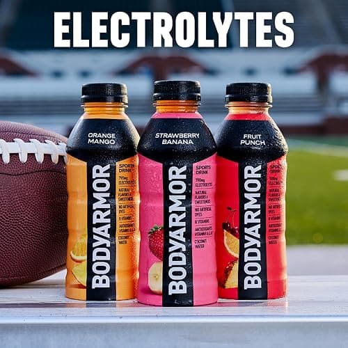 BODYARMOR Sports Drink Sports Beverage, Strawberry Banana, Coconut Water Hydration, Natural Flavors With Vitamins, Potassium-Packed Electrolytes, Perfect For Athletes, 16 Fl Oz (Pack of 12) thumbnail 3