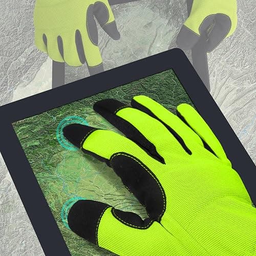 DULFINE 100% Waterproof Winter Work Gloves For Men and Women, High Dexterity Touch Screen For Multipurpose,Excellent Grip thumbnail 4