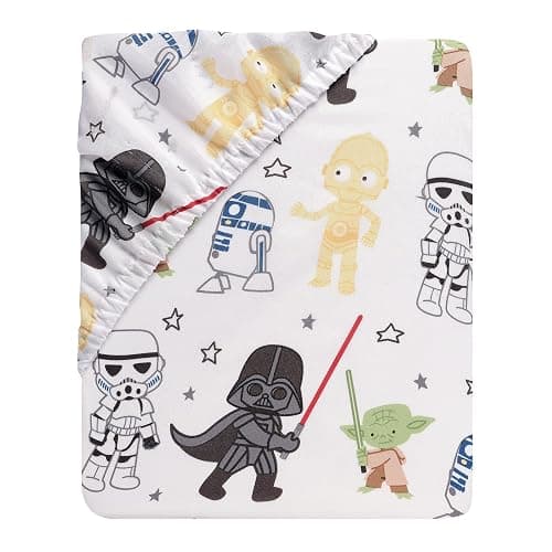 Lambs & Ivy Star Wars Classic 3-Piece Baby Crib Bedding Set - Yoda/Darth Vader thumbnail 9
