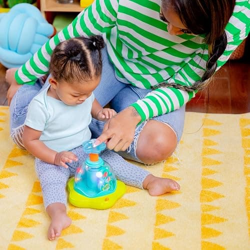 Bright Starts Press & Glow Spinner Cause and Effect Musical Baby Toy, Age 6 Months+ thumbnail 12